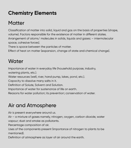 A short write-up on the chemistry elements.